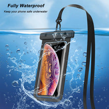 Load image into Gallery viewer, Universal Waterproof Floating Swim Cell Phone Pouch Dry Bag Case Cover iphone
