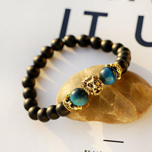 Load image into Gallery viewer, Vintage Crown Lion Head Bracelet Luxury Tiger Eye Stone Bead Bracelets Jewelry
