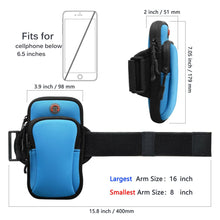 Load image into Gallery viewer, Waterproof Sport Arm Band Cell Phone Holder Running Jogging Gym Armband Bag Case
