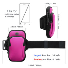 Load image into Gallery viewer, Waterproof Sport Arm Band Cell Phone Holder Running Jogging Gym Armband Bag Case
