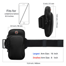 Load image into Gallery viewer, Waterproof Sport Arm Band Cell Phone Holder Running Jogging Gym Armband Bag Case
